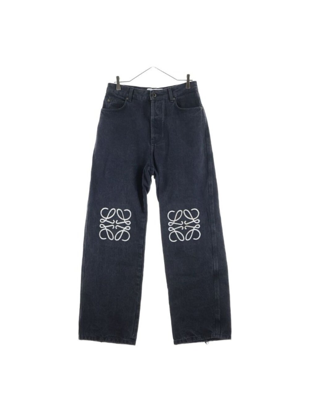Loewe Anagram Baggy Denim Jeans Black